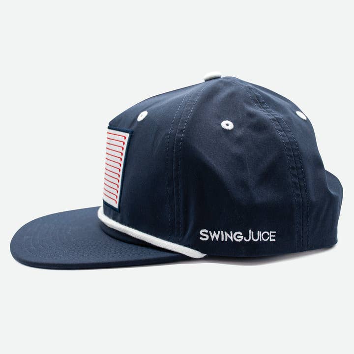 Golf Flag Active Performance Rope Hat Navy O/S for wholesale on Faire1