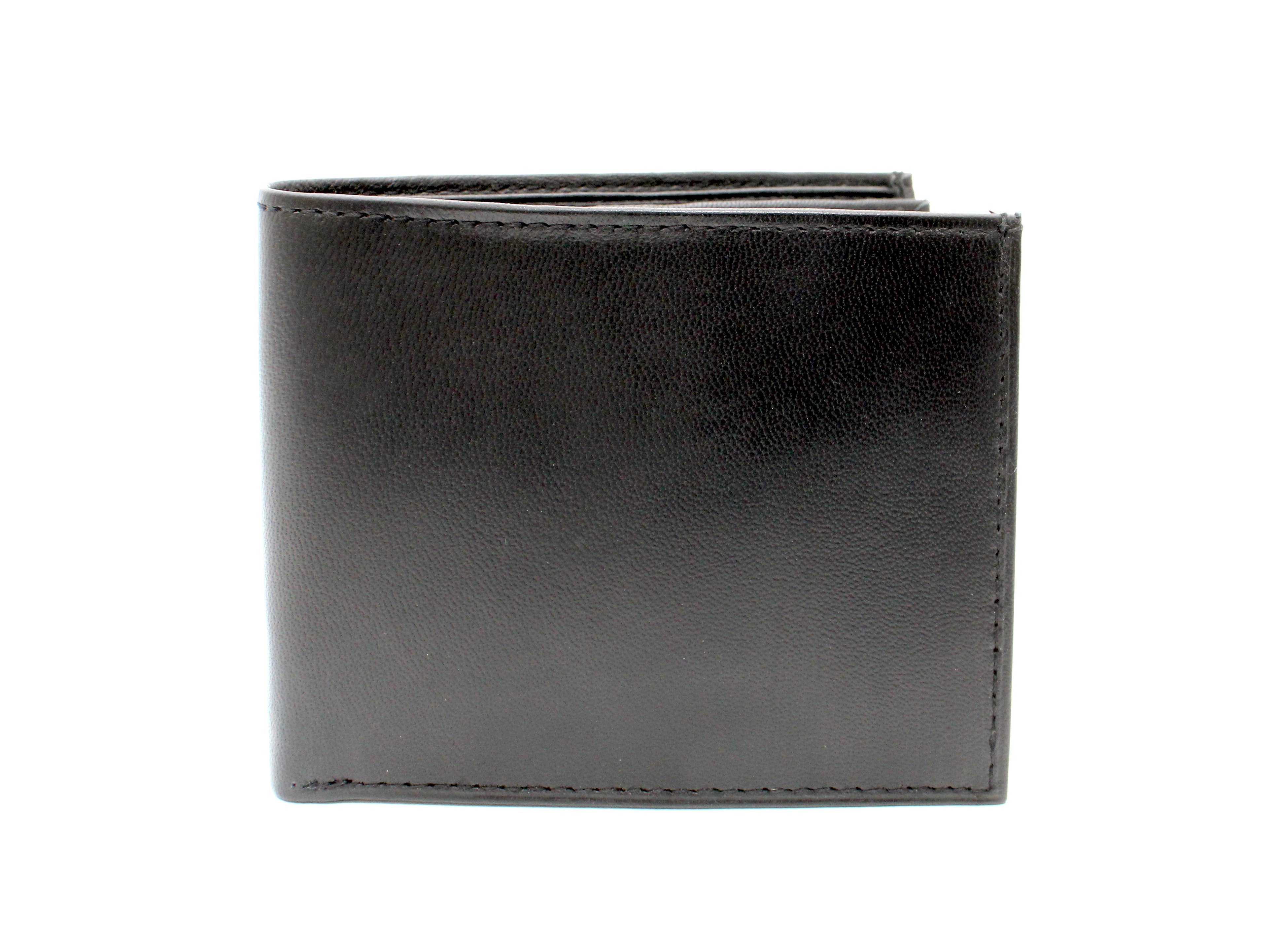Black ASHLIN® BIFOLD WALLET WITH CENTRE WING 16 CARD | LEATHER for wholesale on Faire0