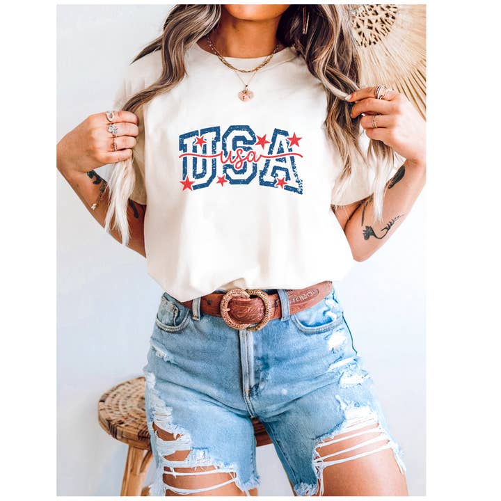 USA Graphic Tee for wholesale by Dairyland Bach Co.