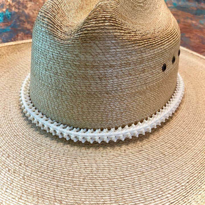 White Snake Vertebrae Hat Band, Real Snake Bone Hatband for wholesale by ASTALI