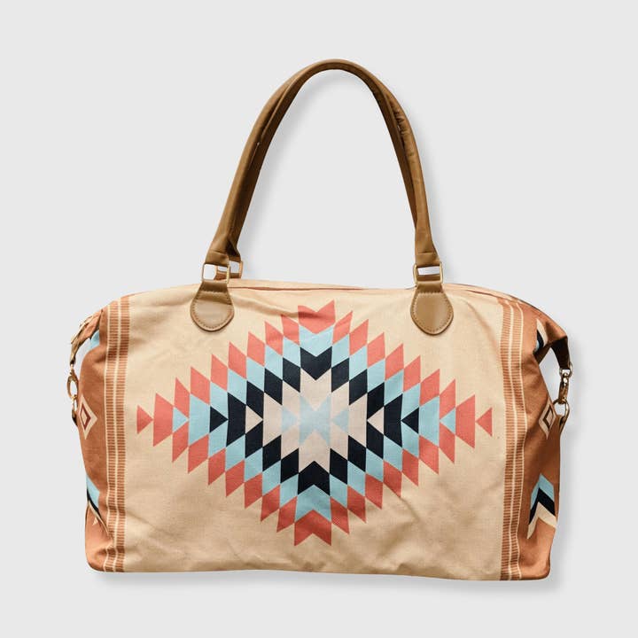 Aztec Tan Weekender Bag for wholesale by ILTEX Apparel