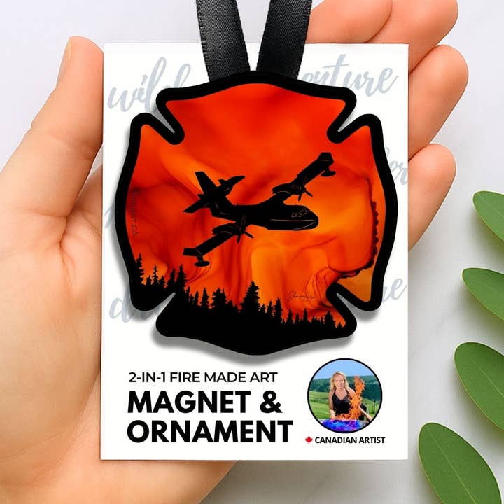 Feu dans le ciel - Aimant/Ornement 2-en-1 - Lot de 6 ou 12 pour la vente par Fire-Made Art