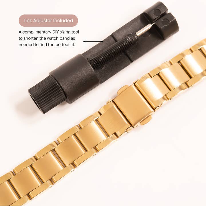 WJW - Wholesale Watch band/strap – Women's - 18K Gold PVD Stainless Steel Smart Watch Band4