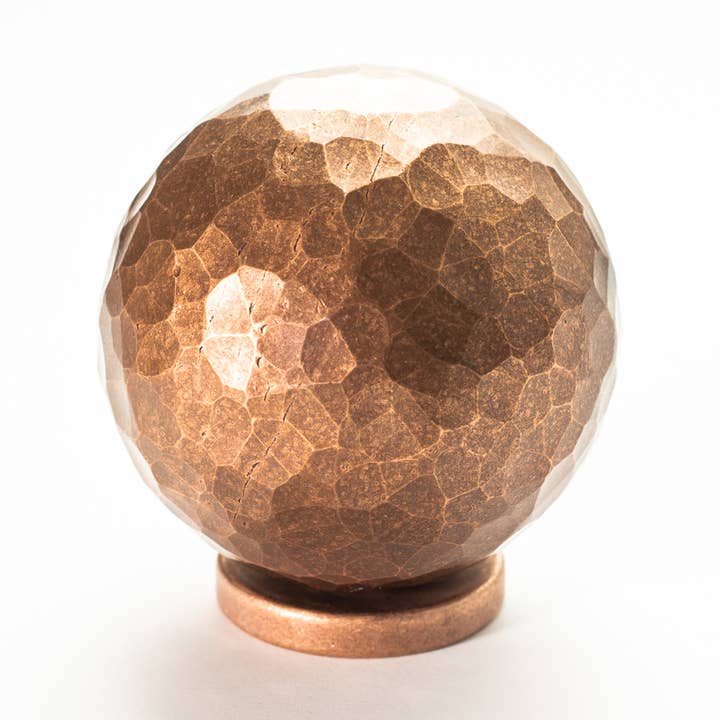 Hand-Hammered Orb - 2.25" - 1.75 lb Copper for wholesale by Shire Post Mint