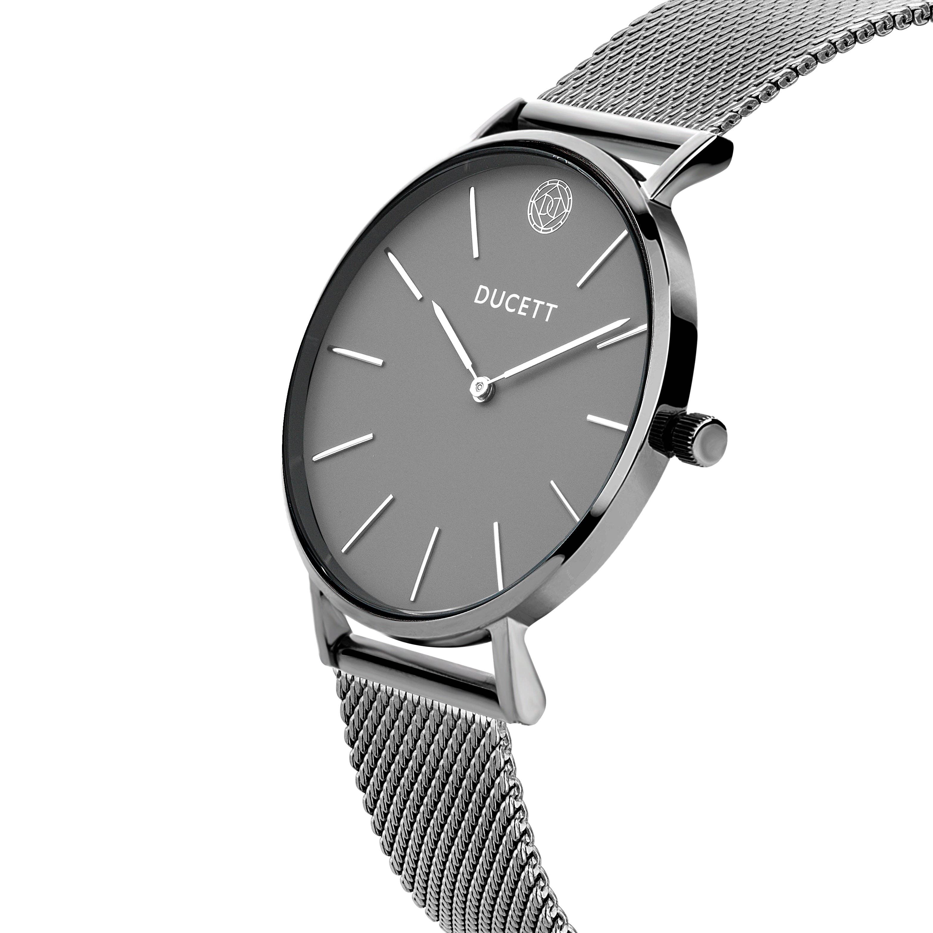 DUCETT - Wholesale Wrist Watch - Unisex - Donkergrijze liefdeset2