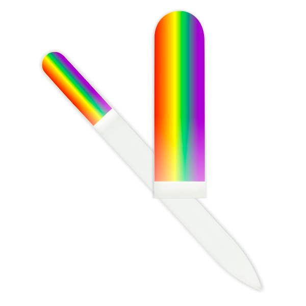 Rainbow Glass Nail File for wholesale by Smart Charms