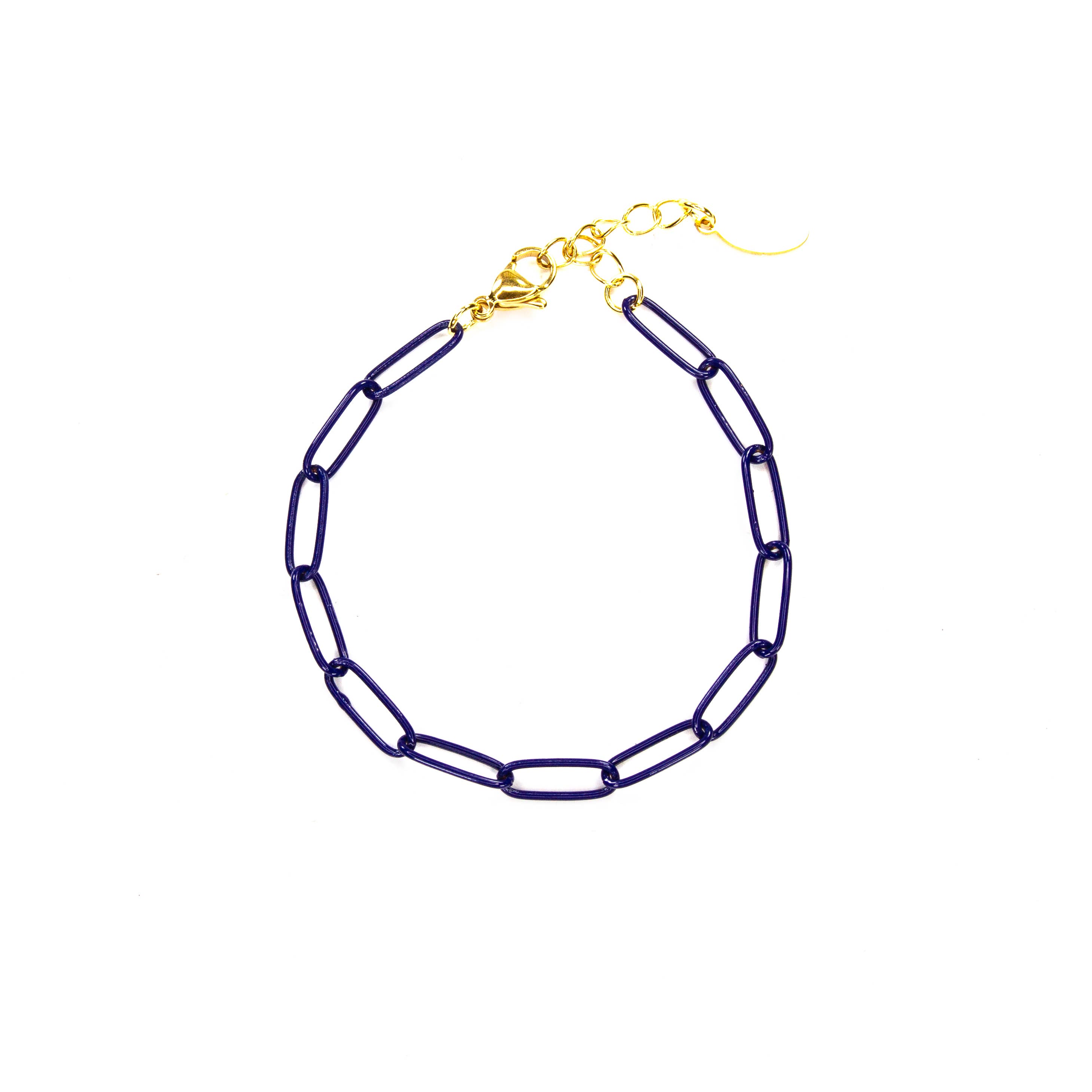 Savvy Bling - Wholesale Link & Chain Bracelet - Enamel 16+ Colors paperclip chain link bracelet8