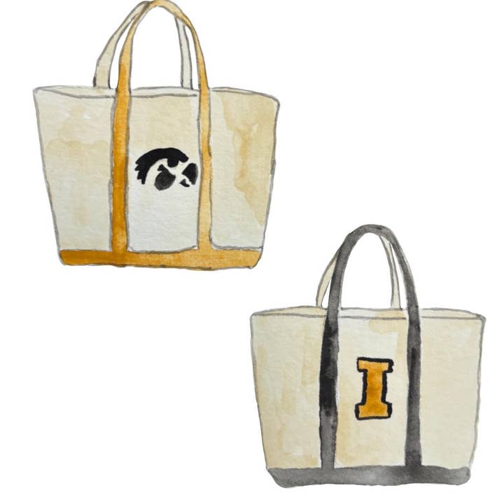 Katherines Colors - Wholesale Tote Bag - Women's - Print Or Card Hawkeye Bag I University Of Iowa0