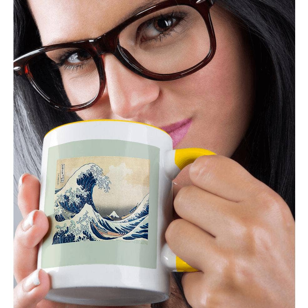 3dRose - Wholesale Coffee Mug - 3dRose, Print of Hokusai - beyond the Great Wave, Mug1