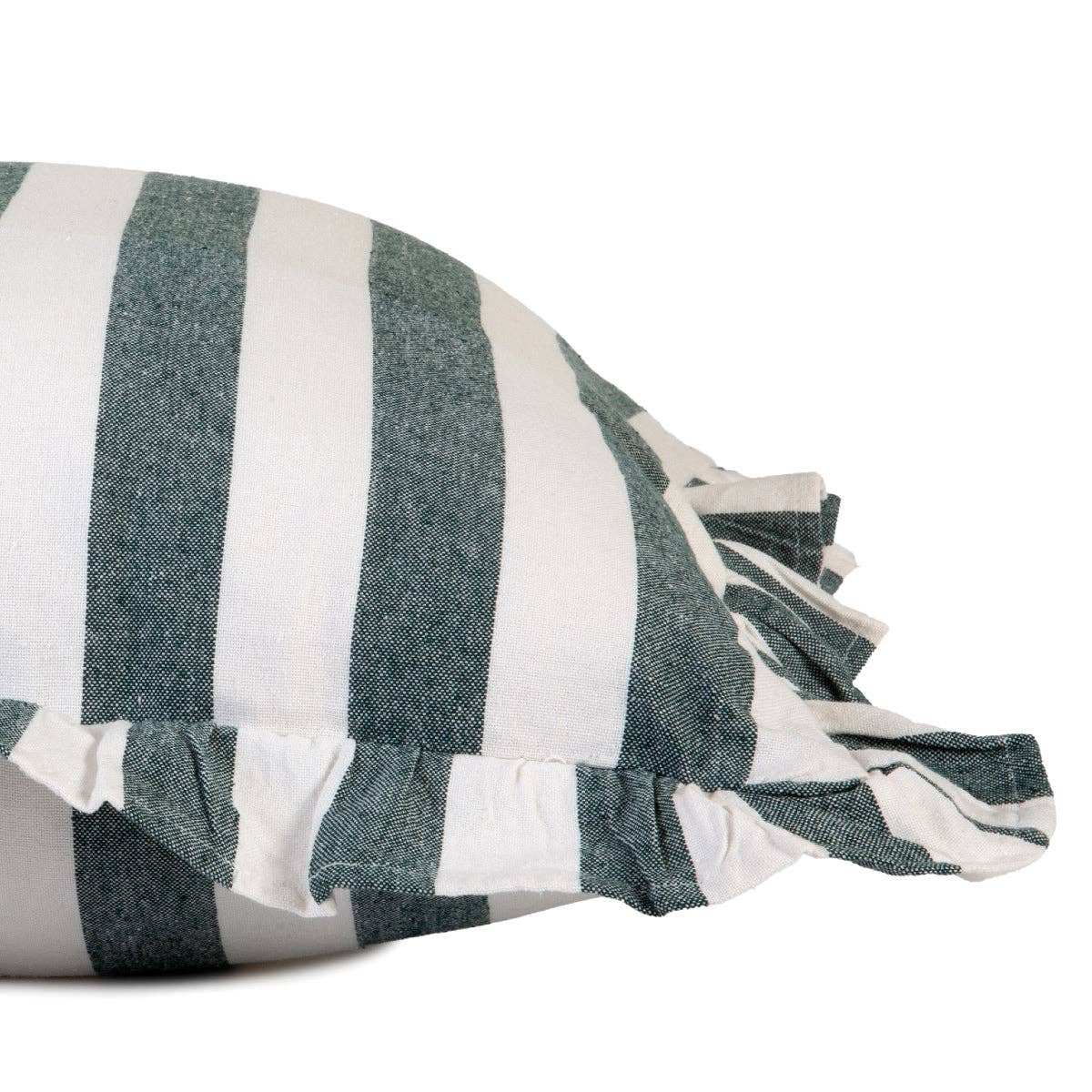 Andrea House - Wholesale Chair Cushion - Elvira blue striped cotton cushion2