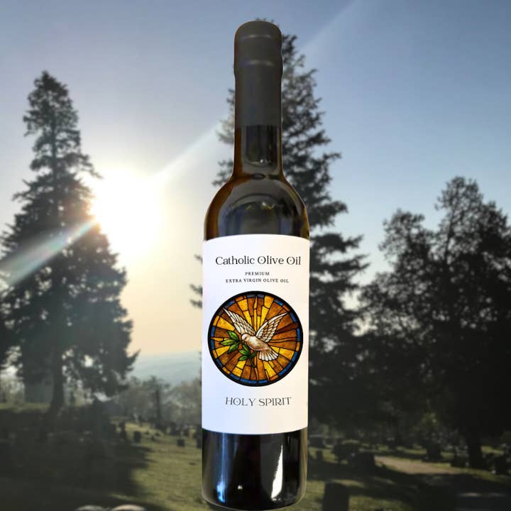 Holy Spirit Extra Virgin Olive Oil for wholesale by Catholic Olive OIl