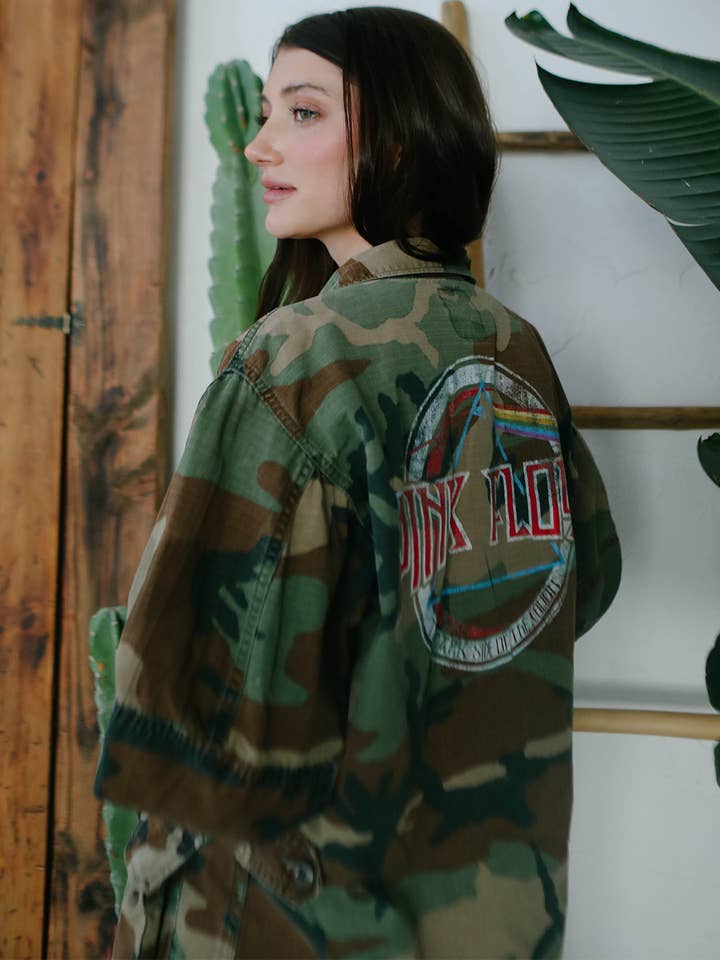 Pink Floyd Authentic Vintage Camo Jacket for wholesale by People Of Leisure