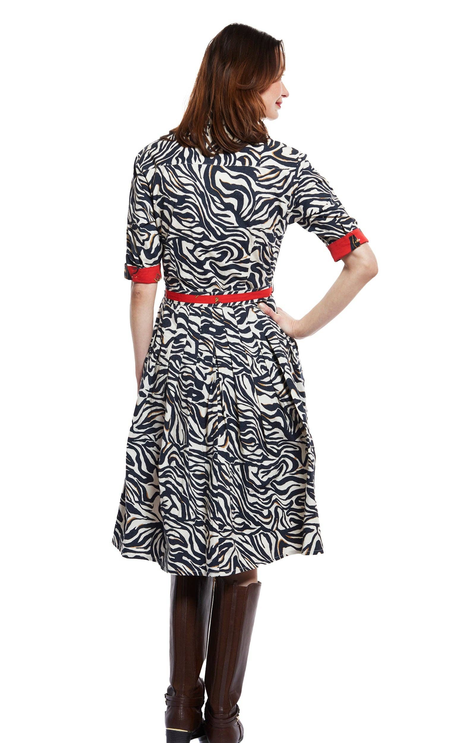 Dizzy-Lizzie - Wholesale Dress - Women's - Mrs Maisel Dress Black And White Zebra Print2