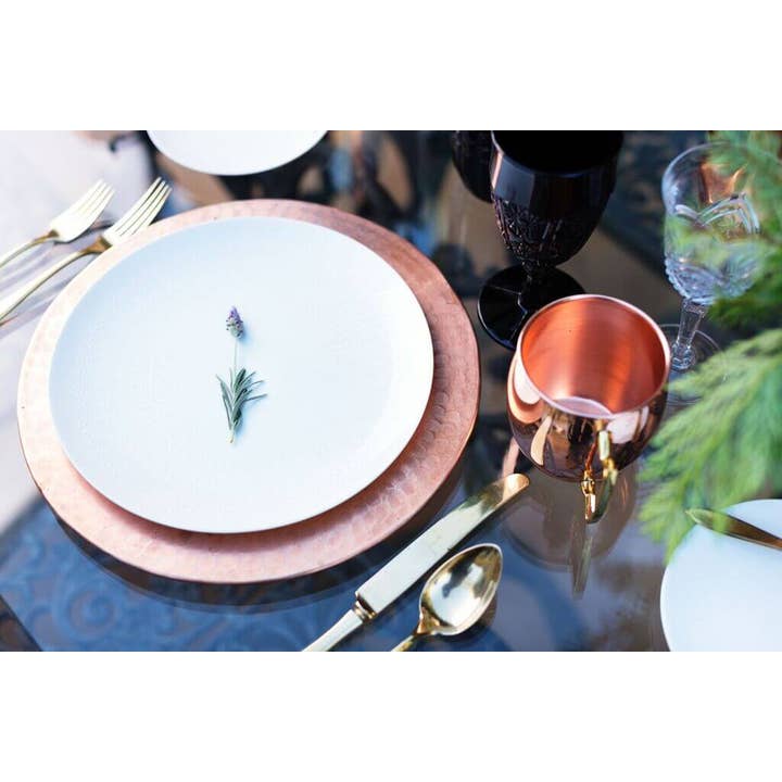 Copper Mug Company - Wholesale Charger Plate - Copper Charger: 12.5 Inch Solid Copper Charger2