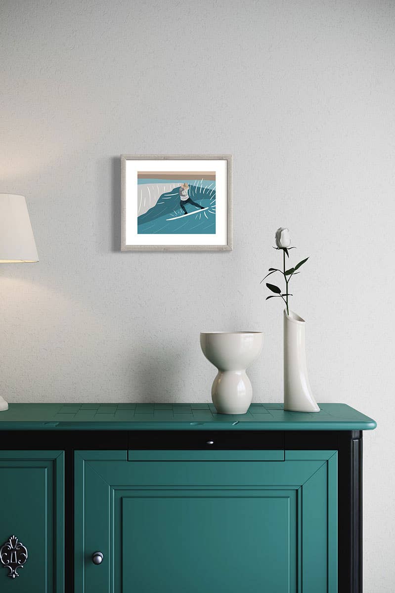 Muted Colors - Wholesale Art Print - Wave Pool Safari | 8x10 Surf Art Print1