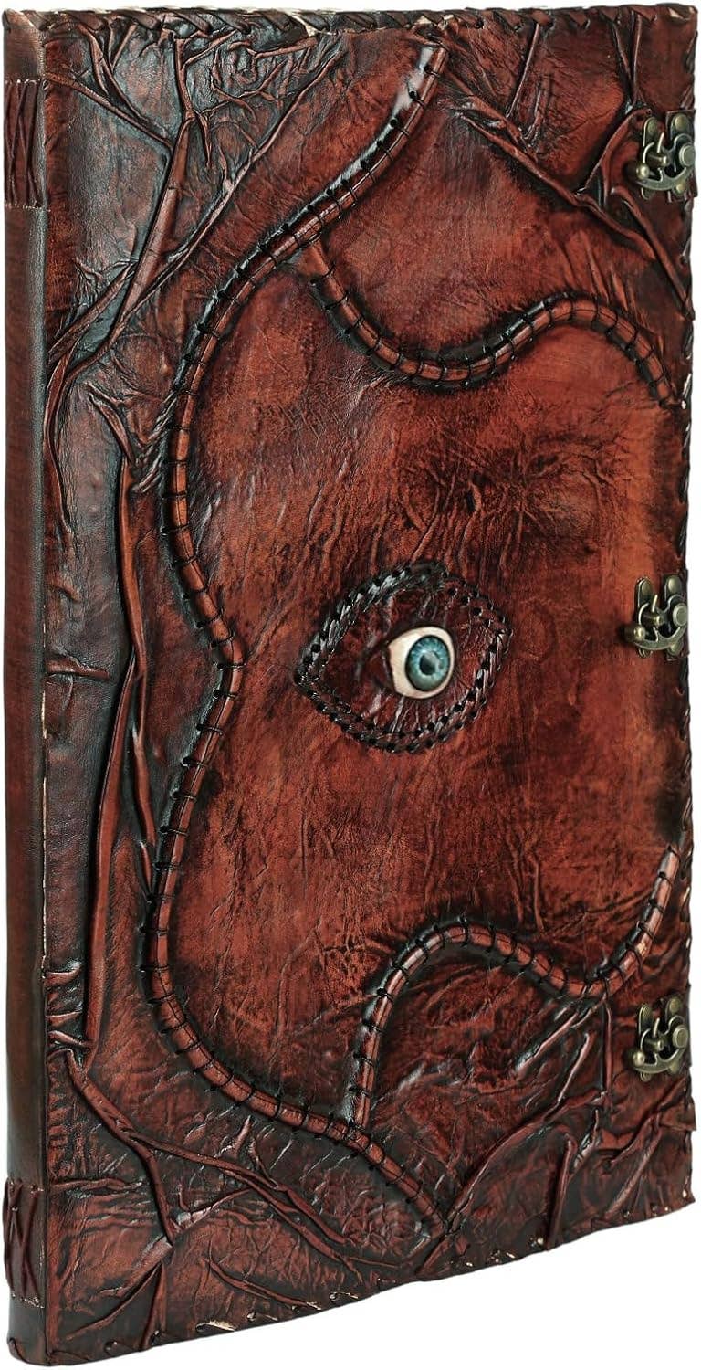 Tuzech Leather - Wholesale Journal/Diary - Hocus Pocus Spell Book – Leather Journal with Third Eye2