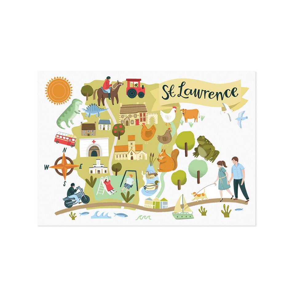 Lauren Radley – wholesale Map – St Lawrence Parish Map