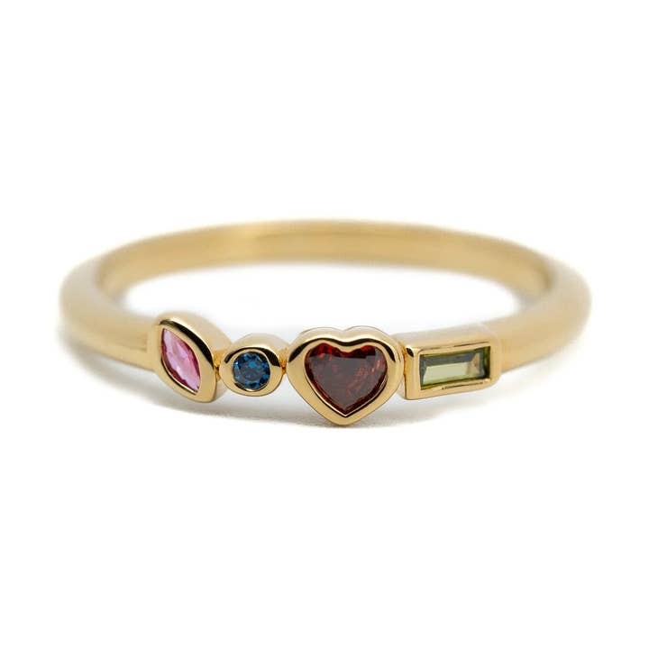 Flirtring - Granat för wholesale av Sentiments bijoux