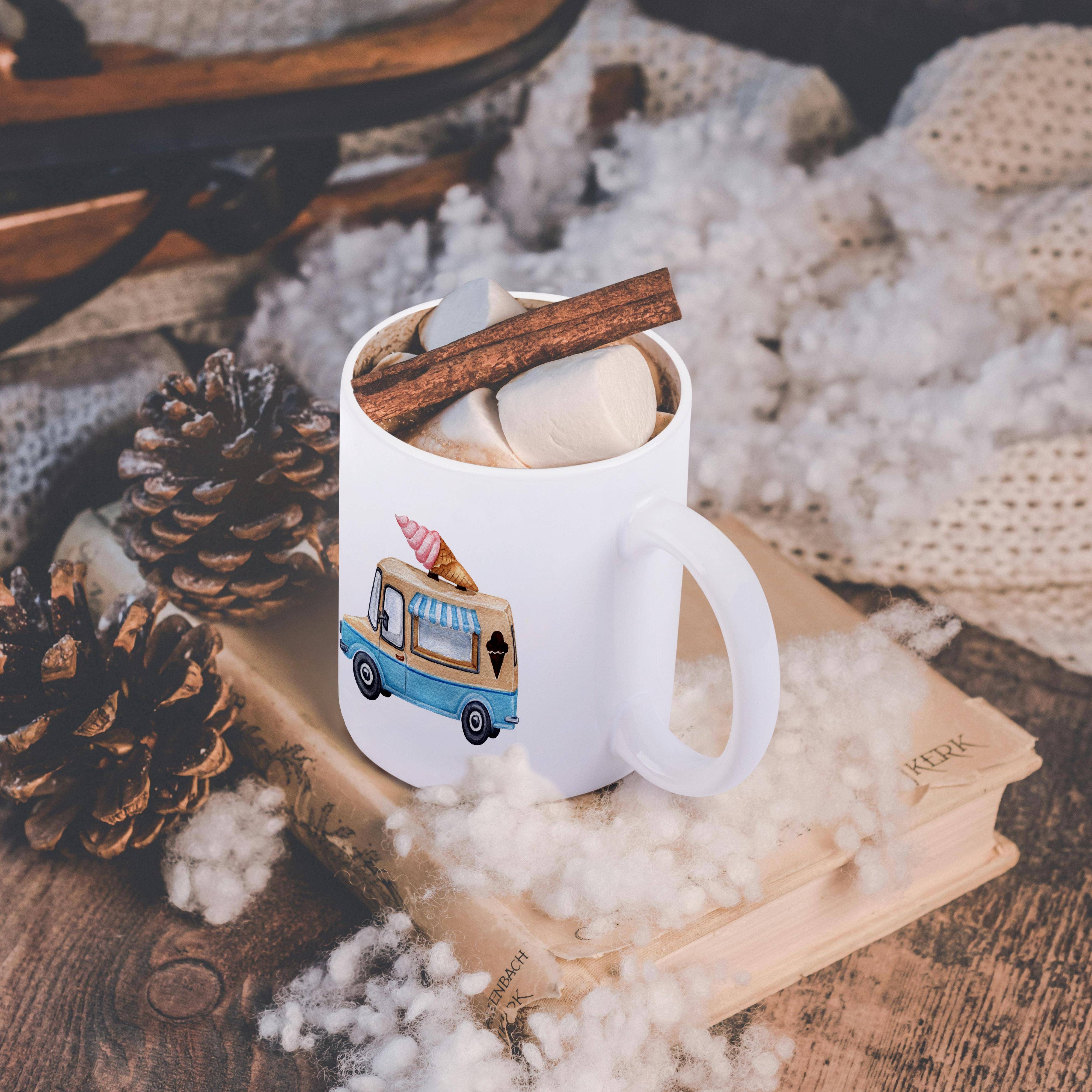 3dRose - Wholesale Coffee Mug - 3dRose, Cute Ice Cream Truck Illustration, Mug11