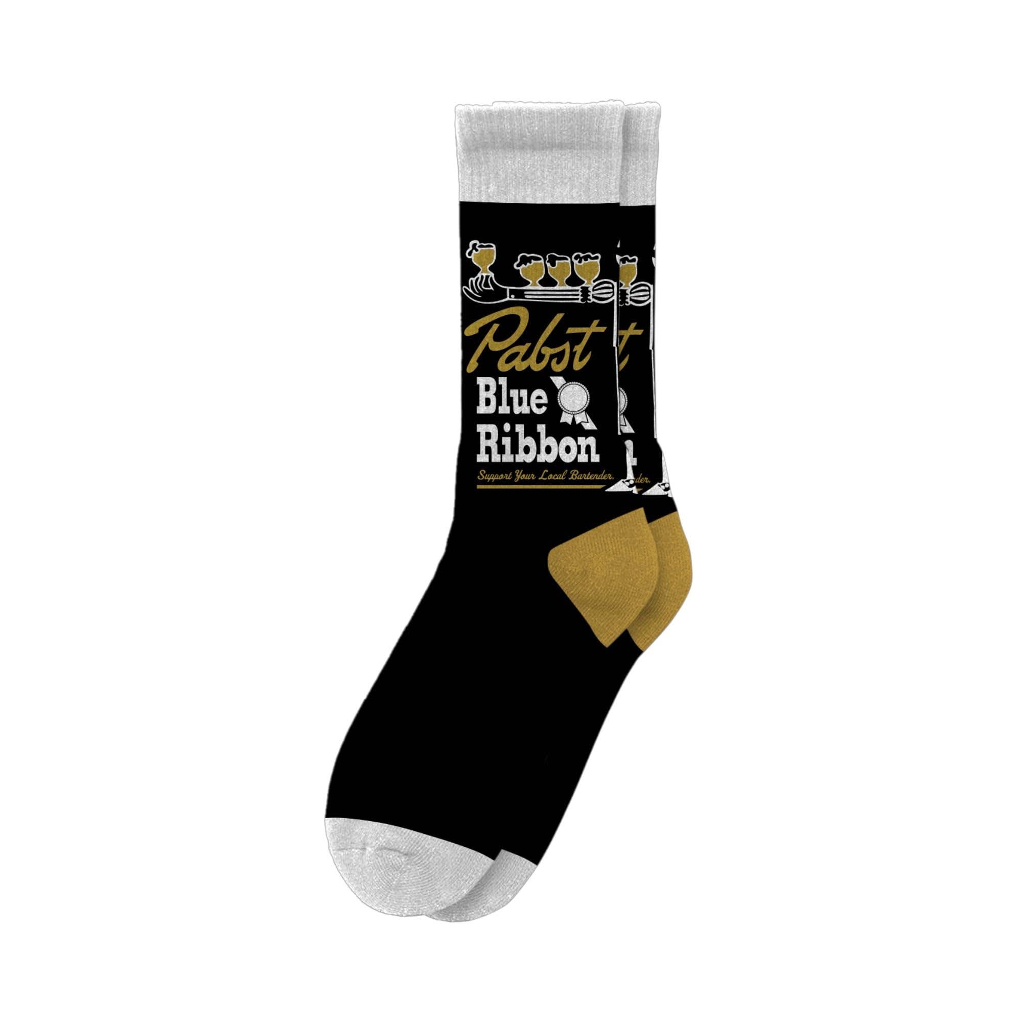 Smithco Distributing – wholesale Sock slippers – Unisex – PBR Socks - Novelty Socks, Beer Drinking Socks5
