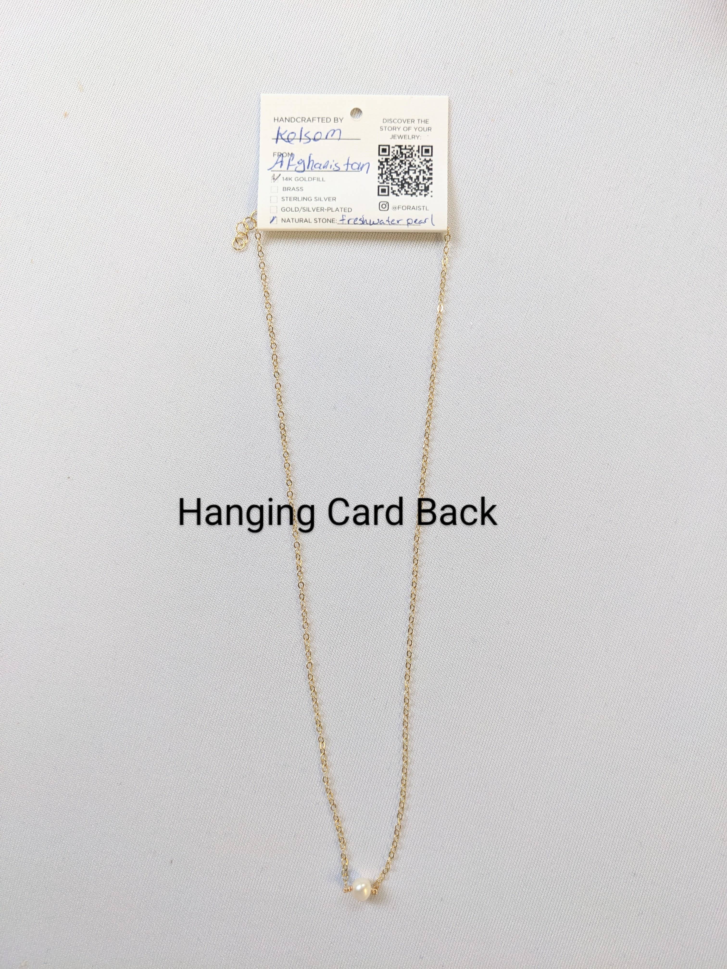 Forai - Vente Colliers à pendentif - Collier de perles Leeda en or 14 carats rempli5