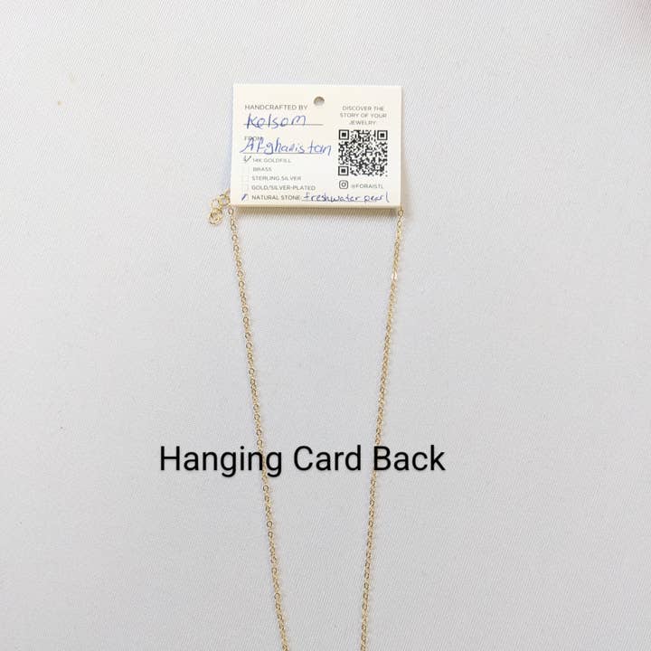 Forai - Vente Colliers à pendentif - Collier de perles Leeda en or 14 carats rempli5