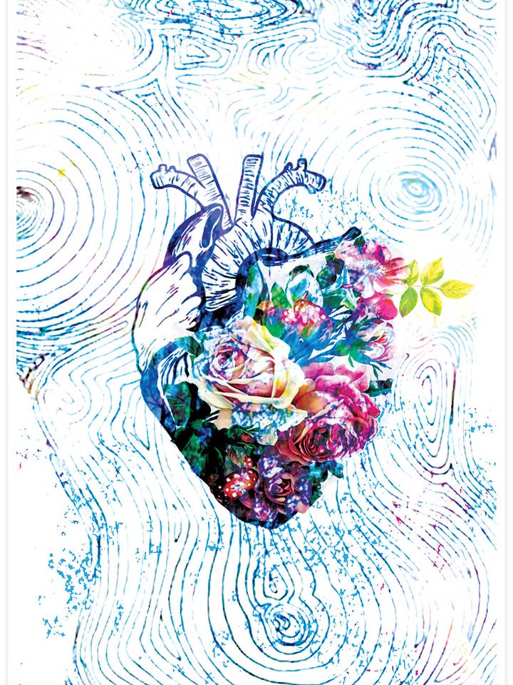 Blommor av mitt hjärta Illustrationstryck för wholesale av The Underdog Print Shop