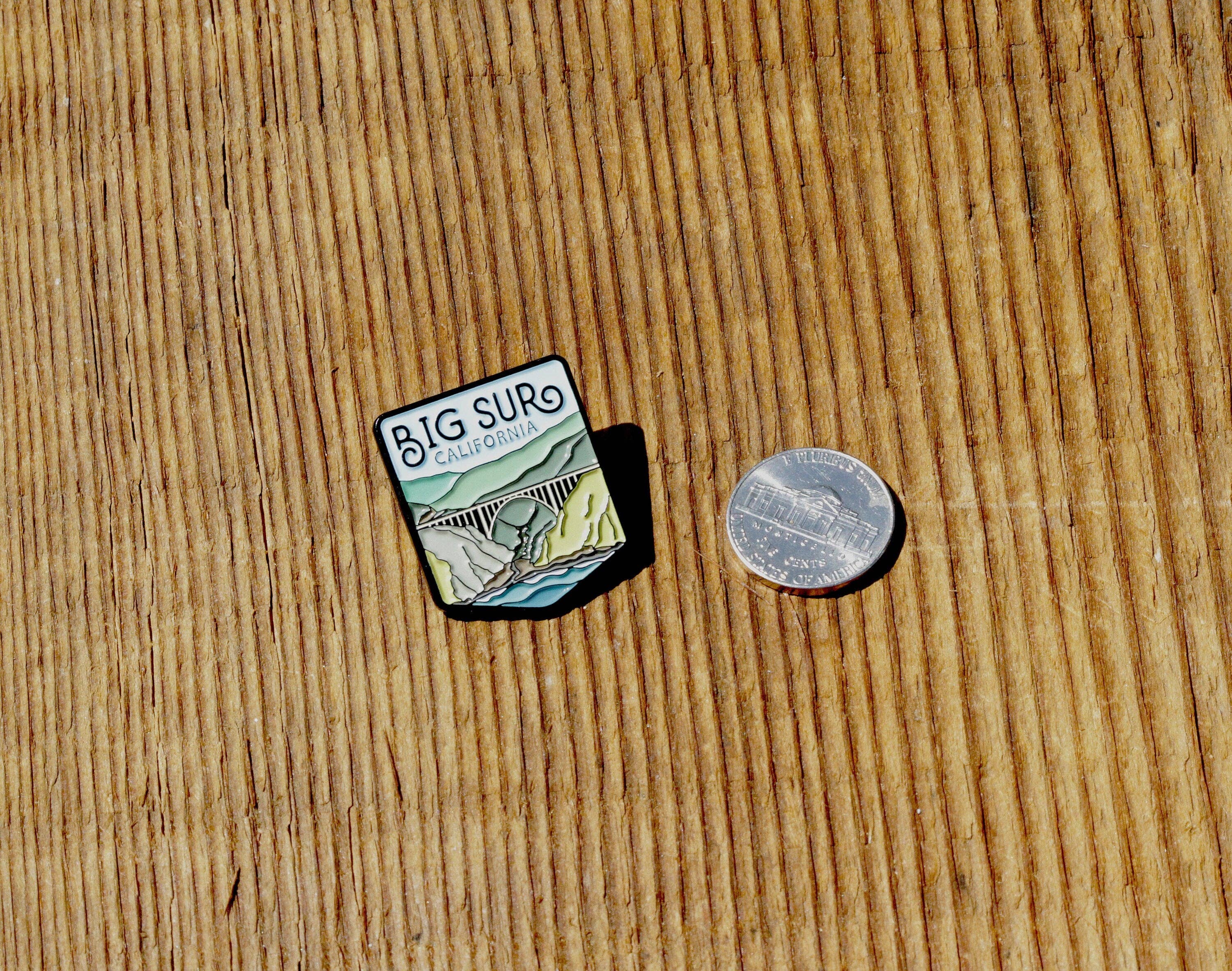 Squatchy - Wholesale Lapel Pin/Button - Big Sur California Enamel Pin7