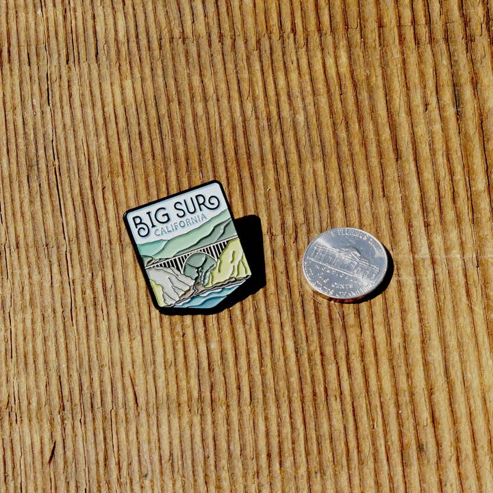 Squatchy - Wholesale Lapel Pin/Button - Big Sur California Enamel Pin7