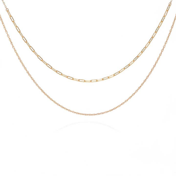 Renee Layered 14k Gold Necklace for wholesale by Ella Palm