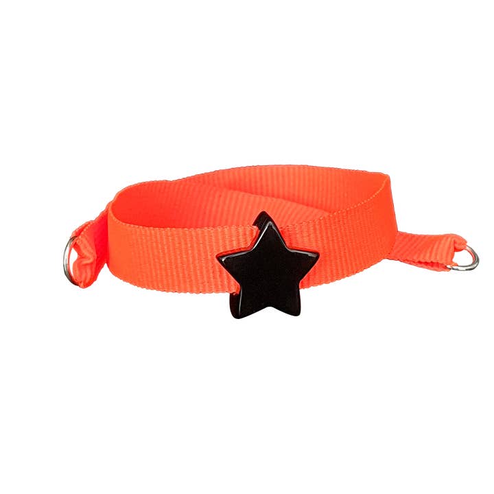 SORT STJERNE NEON ORANGE ARMBÅND for engroshandel hos Smartever Srl