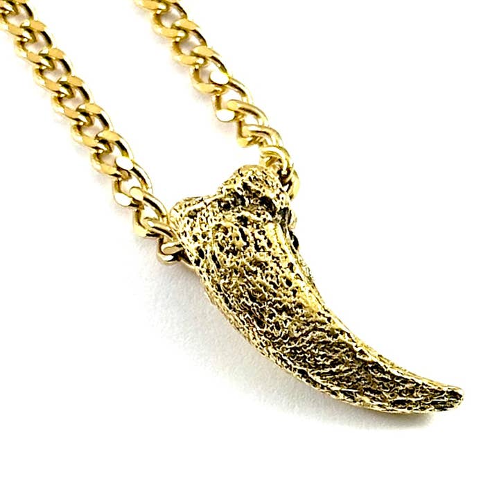 Organic Casting Collection - Halsketting met gefossiliseerde schildpadklauw voor wholesale door Crunchy Diva Designs