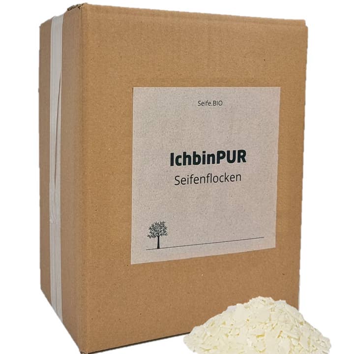 IchbinPUR – wholesale Laundry detergent powder/pods – Soap flakes made from 100% organic olive oil1