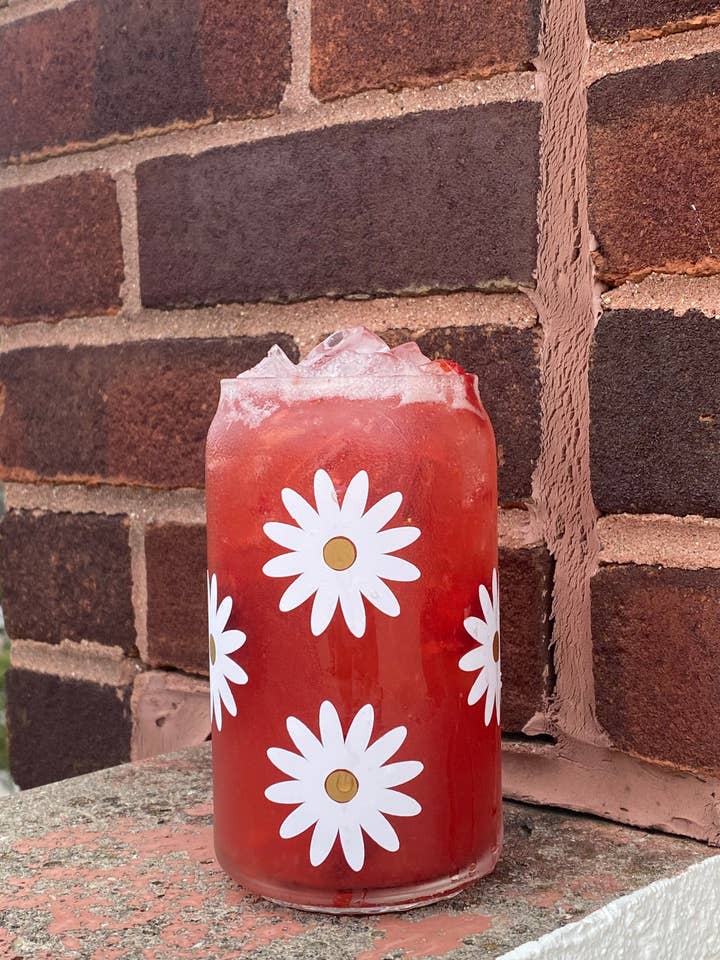 Daisy Glass Cup for wholesale by And Do It Anyway