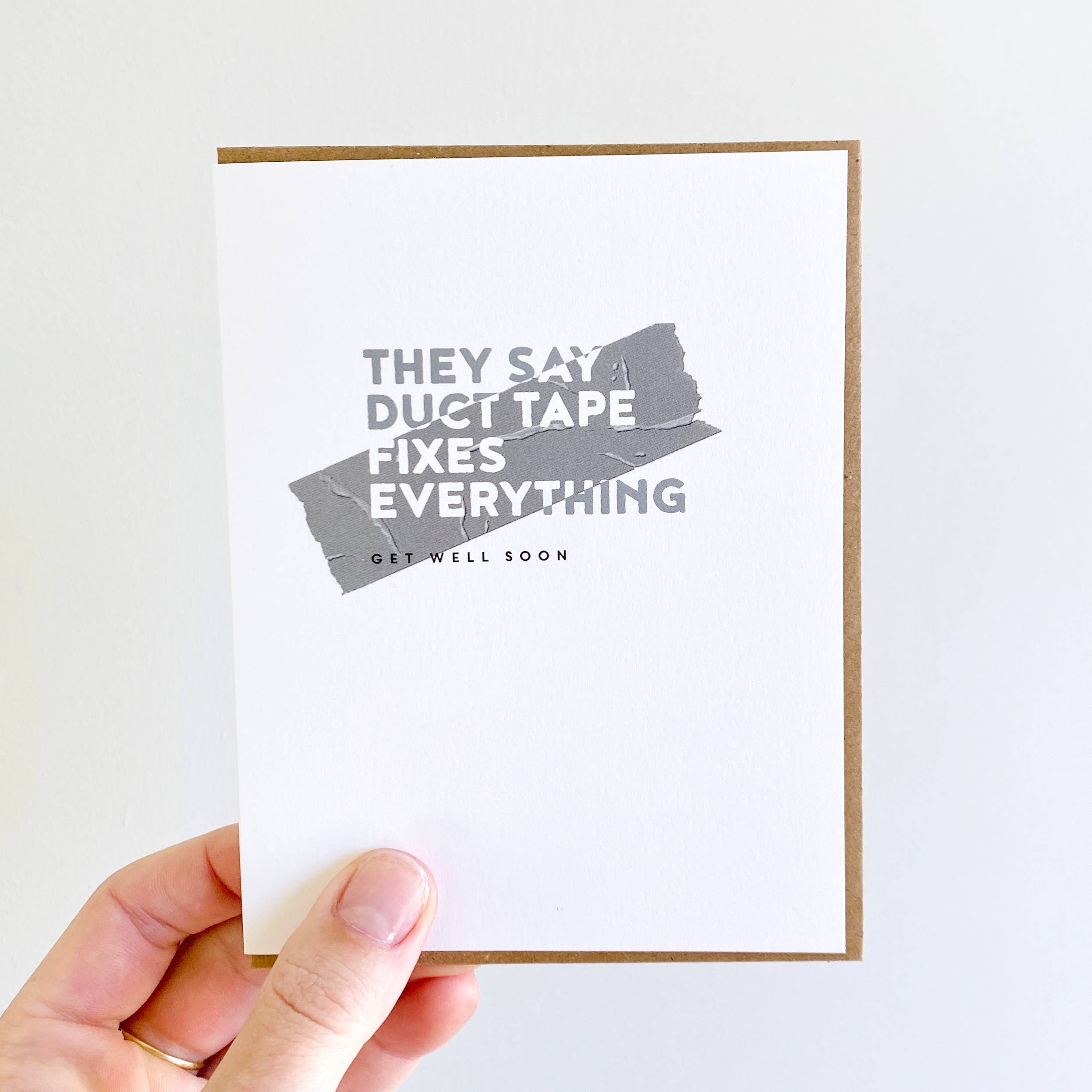 Skel & Co - Venta al por mayor Tarjeta "Que te mejores" - Tarjeta de felicitación Get Well con cinta adhesiva2