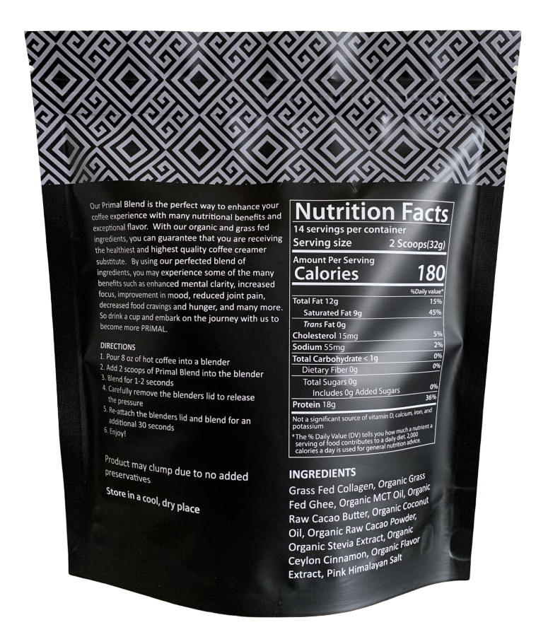 Primal Coffee Company – Cremes para café/chá por atacado – Primal Blend Creamer tamanho completo - Chocolate Fudge (adoçado)1