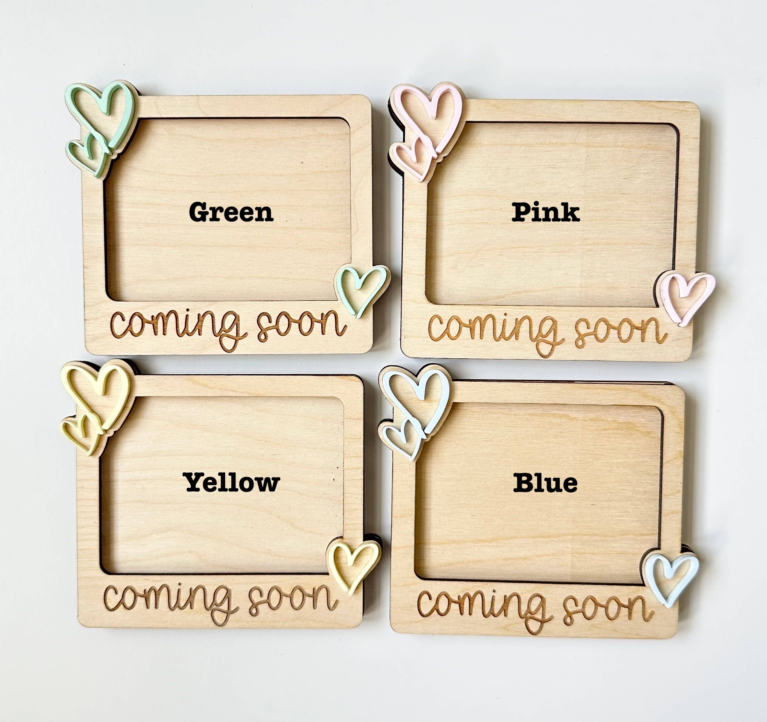 The House of Marigolds - Wholesale Picture Frame - Kids & Baby - "Coming Soon" Baby Announcement Magnet, Sonogram Holder 1