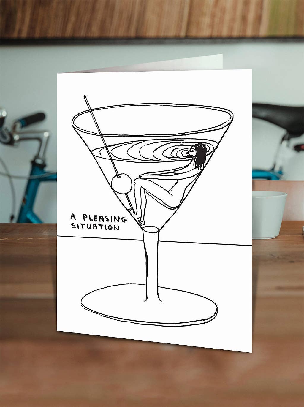 David Shrigley x Brainbox Candy – wholesale Vardagliga hälsningskort – Roligt gratulationskort av David Shrigley - En behaglig situation4