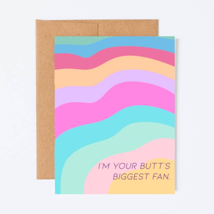 Butt's Biggest Fan Card for wholesale by Shop La Bish