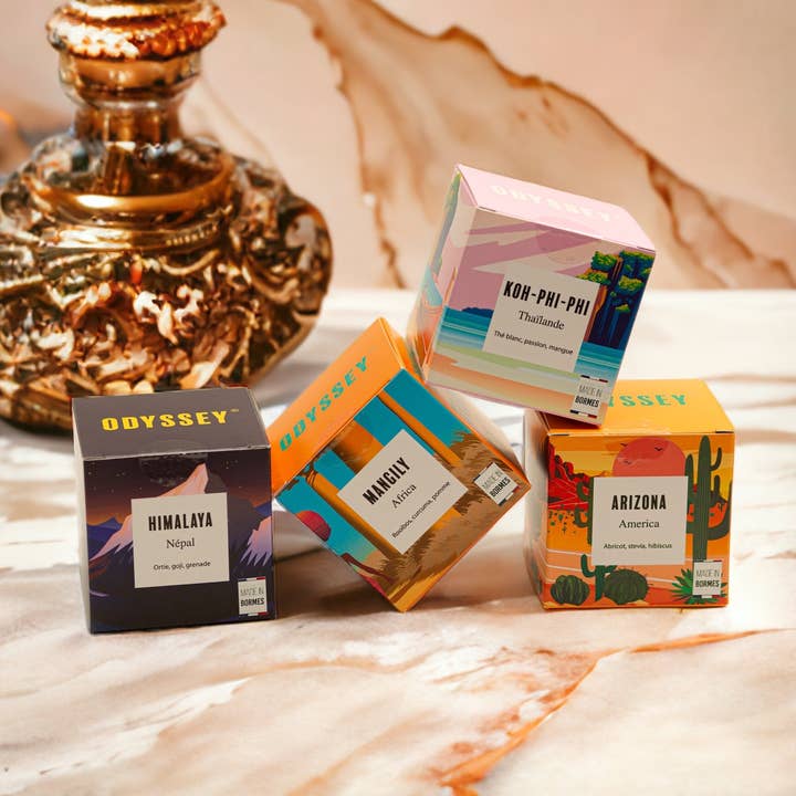 “Voyage” World Teas - 4 unique and tasty blends. for wholesale by Odyssey