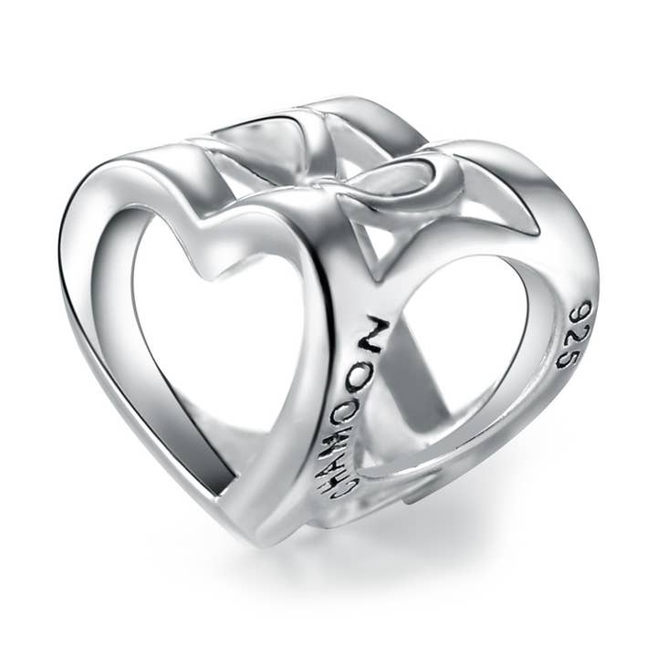 open heart silver for wholesale by CHAMOON Jewelry