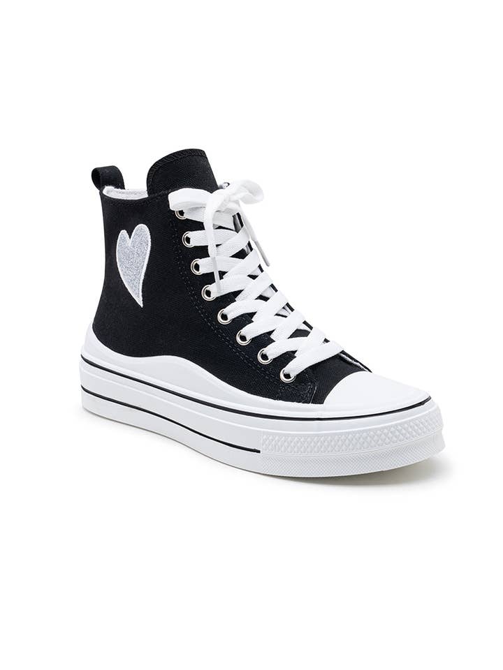 LADY GLORY - Wholesale Lifestyle Sneakers - Women's - High-top sneakers with heart13