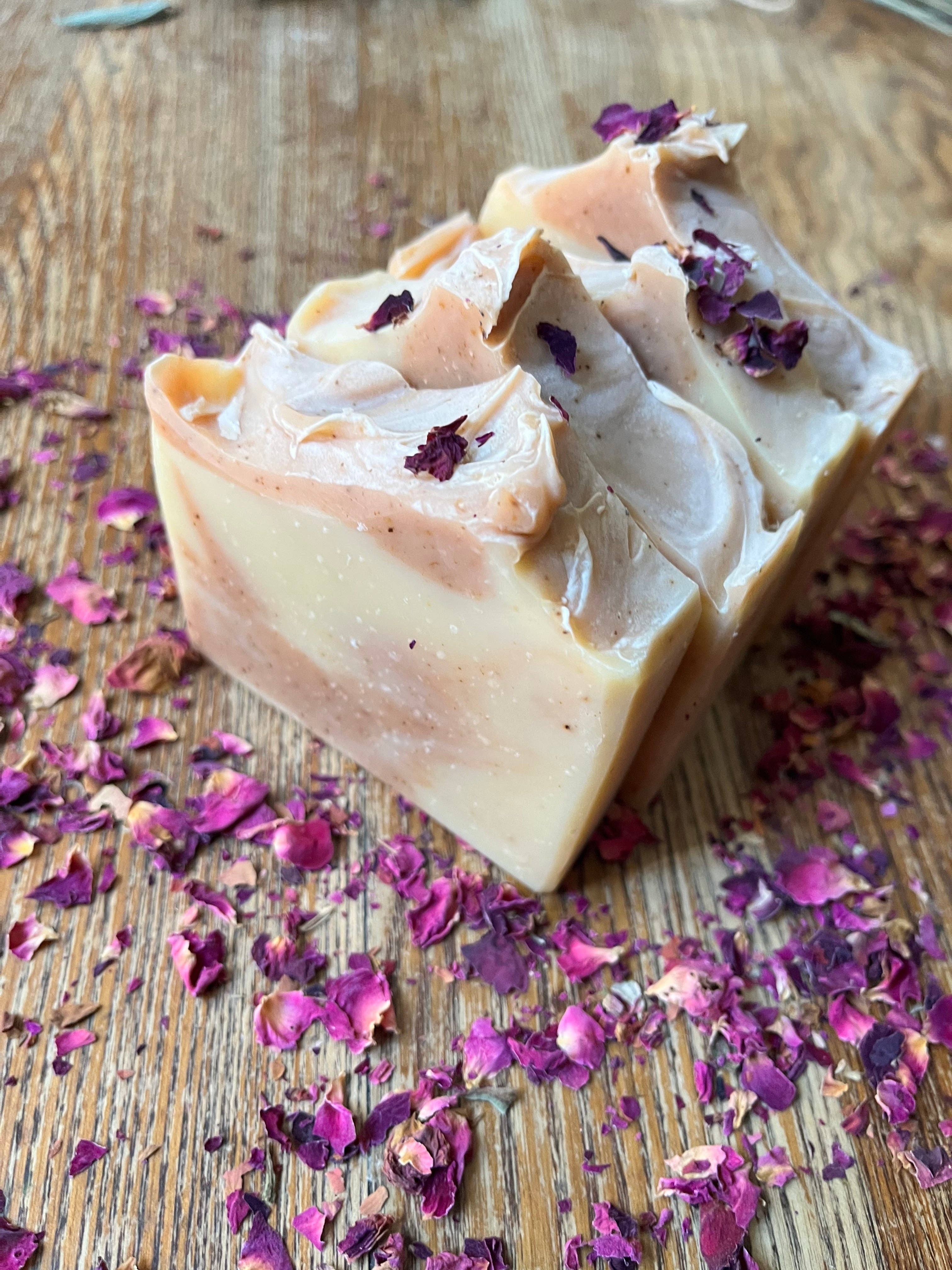 Sage & Thistle Handmade Goods - Wholesale Bar Soap - Coco Rose Organic Coconut Milk Soap2