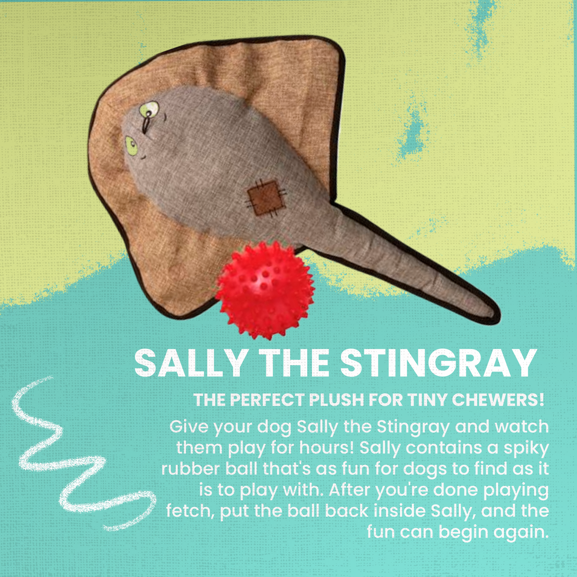 SnugArooz – wholesale Pet plush toy – Dog – Sally the Stingray1