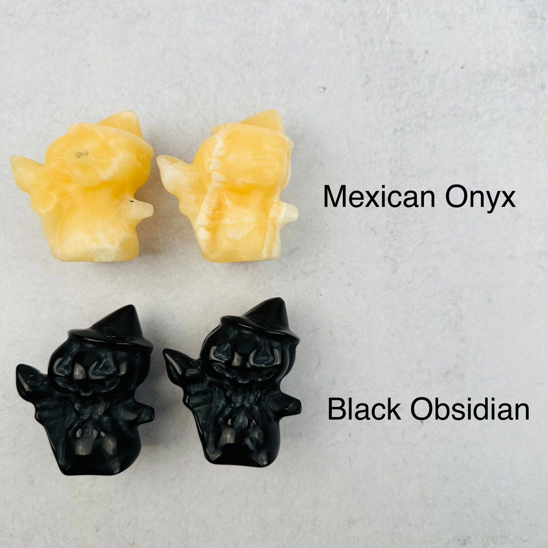 Rock Paradise - Wholesale Decorative Figurine - Crystal Carved Gemstone Pumpkin Head Witch - Halloween Decor2