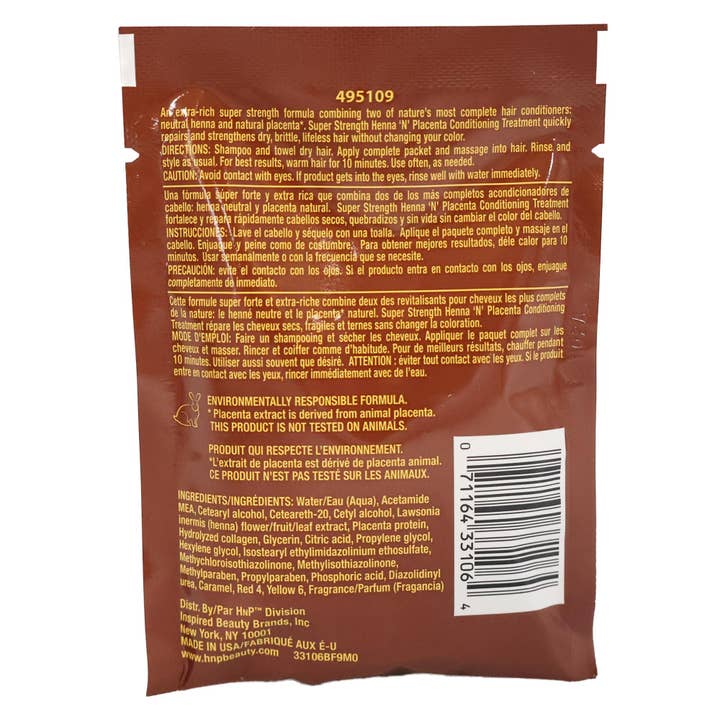 KT Supply - Wholesale Hair Conditioner - Hask Super Strength Henna N Placenta Conditioning Treatment