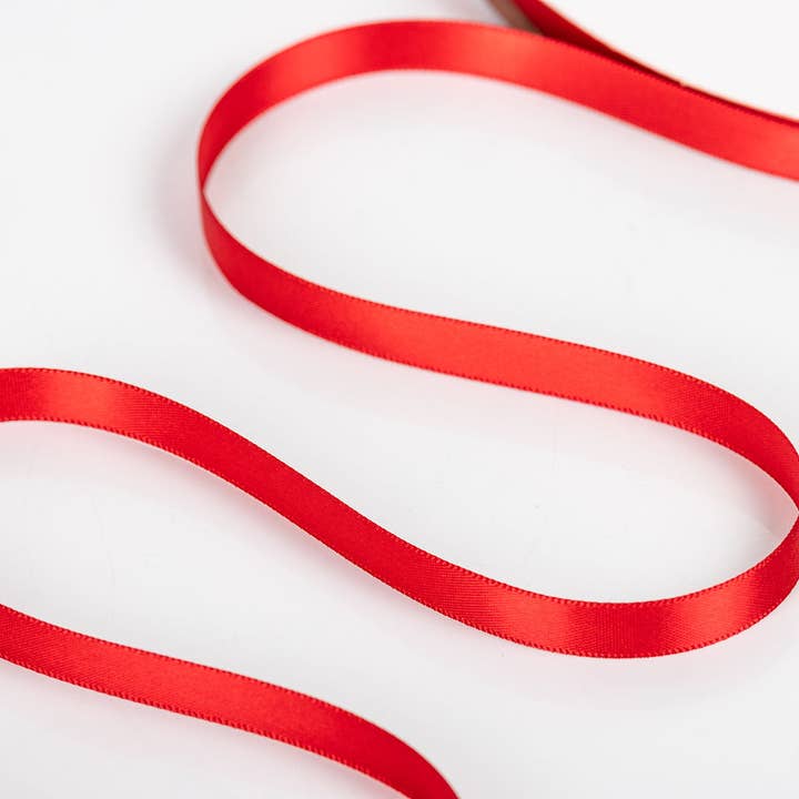 Little Ribbon Shop - Wholesale Ribbon - Gift Wrapping - Lipstick 42 Double Faced Satin Ribbon 100-Yard Roll