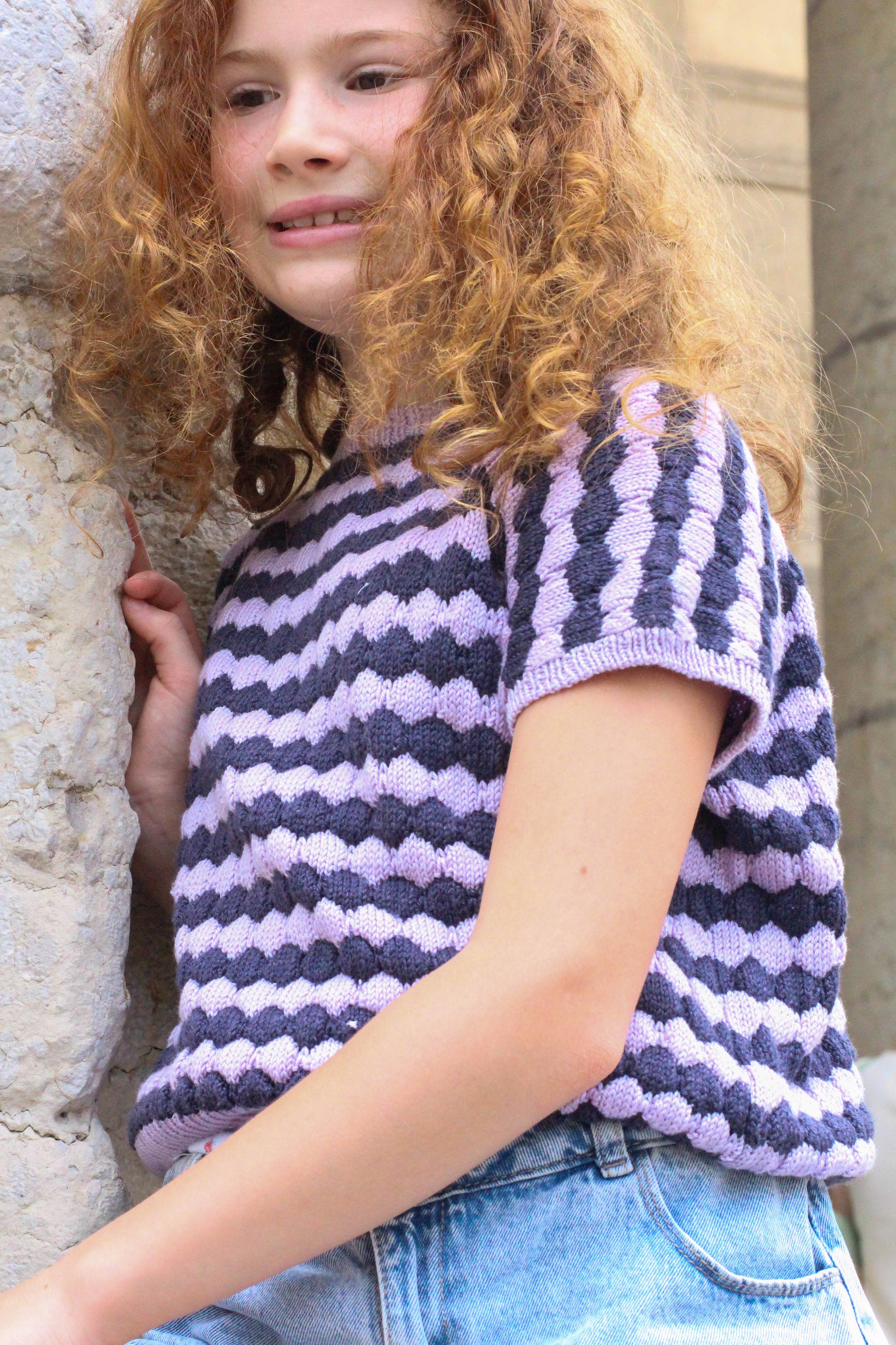 Lise Tailor - Venta al por mayor Material para punto/ganchillo - Patrón de tejido - Top Mona (niños y adultos)16