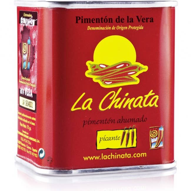 meDINEterranean - Wholesale Dried Spice - La Chinata. Smoked Paprika Hot 70g tin
