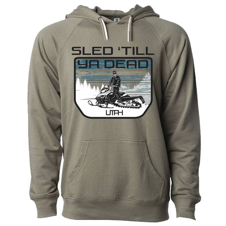 Stryder Gear - Wholesale Hoodie - Unisex - Sled 'Till Ya Dead Snowmobile Design Unisex Hoodie3